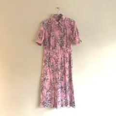 期間限定セール❣️【新品未使用】ヴィンテージ デッドストック花柄 シャツワンピース
