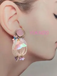 YUKAIDO レトロボタンボリュームピアス