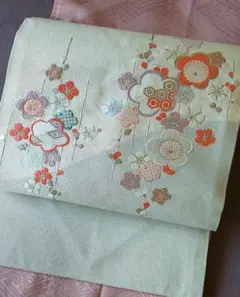九寸 名古屋帯 槍梅 お正月着物