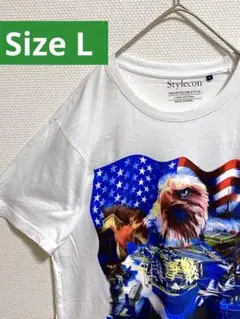 古着　デザインTシャツ　両面プリント