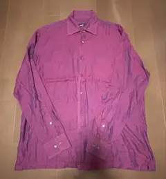 BOSS パープル　長袖シャツ L