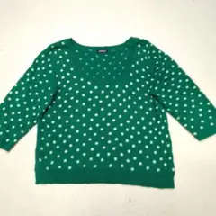 JOURNAL STANDARD グリーンドット五分袖トップスM