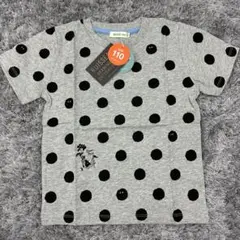 【未使用】BEAMS mini ドット 110 グレー　マリモ Tシャツ