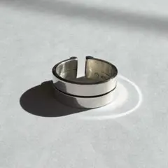 sunny side "Tangin" Two Line Ring #17