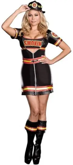 【即納】 DREAMGIRL Smokin Hot Fire Fighter S