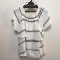 カットソー 横ボーダー 半袖 Ｍサイズ