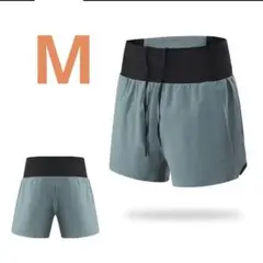 ウエストポケット付き スポーツウェア ランニングパンツ メンズ　M