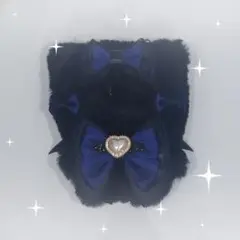 ちびぐるみ 10cmぬい 12cm ぬい服 着ぐるみ 黒猫 ゴシック 悪魔 紺