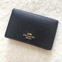 【未使用】COACH コーチ カードケース 名刺入れ ブラック 87254