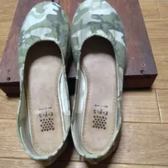 r.p.s フラットシューズ迷彩柄