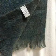 ターコイズグリーン ストール マフラー 厚手 新品未使用品 防寒マフラー 緑色