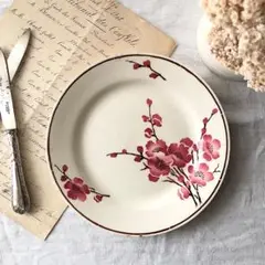 サンタマン 桃の花 プレート フランスアンティーク