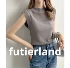 フューティアランドfutierland ノースリーブシアートップスサマーニットF