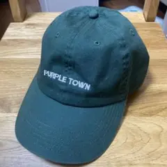 Newhattan グリーン　キャップ　PURPLE TOWN