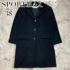 イタリア製✨スポーツマックス ウール&アンゴラブレンド ストレートロングコート