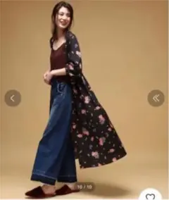 ROPE フラワープリント2wayワンピース