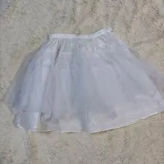ホワイト　ボリュームアップパニエ　ロリータ　スカート　衣装　コスプレ