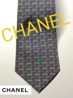 仏製高級ネクタイ　CHANEL　古着　レア