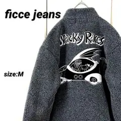 【レア】ficce jeans チキチキマシン猛レース刺繍デザインボアジャケット