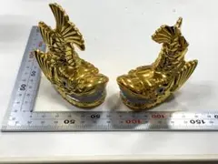 金のシャチホコ　名古屋城　シャチホコ　破損あり