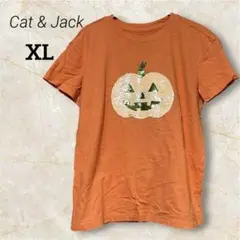 Cat & Jackジャックオーランタン Tシャツ 【XL】ハロウィン絵が変わる