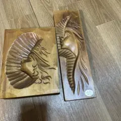※最終値下げ※【新品・未使用】手鏡　木彫　木彫り　アイヌ　阿寒湖　民芸品　作家 最終値下げ※【新品・未使用】手鏡 木彫 木彫り アイヌ 阿寒湖