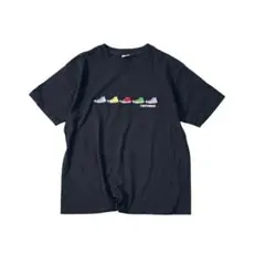 7SM4【コンバース】スニーカー刺繍　半袖Tシャツ ブラック　古着used