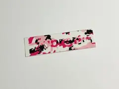 2020AW supreme ステッカー ”迷彩ロゴ”ピンク