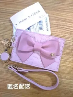 Maison de FLEUR ディズニー　リボン付きパスケース　マリーちゃん