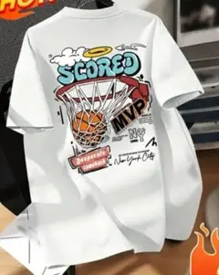 メンズグラフィックTシャツA( バックプリント)Mサイズ