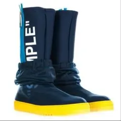 超希少✨オフホワイト ラバー sampleロゴ neotulle boots