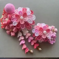 【083】七五三　髪飾り　つまみ細工　浴衣　着物