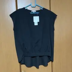 【値下げ】新品タグ付き　グローバルワーク　フレンチブラウスL黒