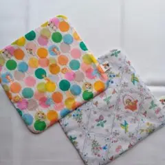 yukiemon生地使用 ガーゼハンカチ サックスAセット