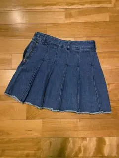 GU デニム プリーツスカート