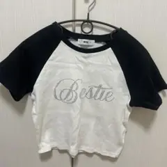 WEGO ラインストーン ロゴTシャツ