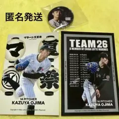 千葉ロッテマリーンズ　限定トレカ　缶バッチ　小島和哉セット