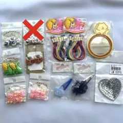【昭和レトロ】マミーの四季　ボタン　ヘアアクセサリー　小物　まとめ売り