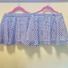さくらんぼ柄　スカート2枚セット
