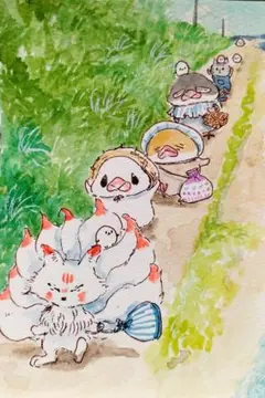 ふぃ〜あそんだあそんだ！8/25 13（原画）ポストカードサイズの用紙のみ