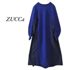 ZUCCa　コットンウラケワンピース　ブルー　ズッカ