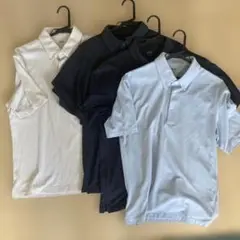 UNIQLO エアリズムポロシャツ 4枚セット 【水色 紺色２枚 ストライプ】