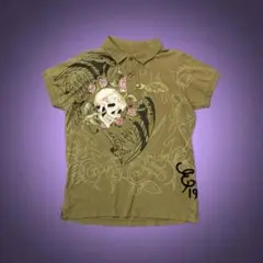 00s archive y2k ed hardy polo shirt