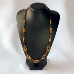 鼈甲のチェーンネックレス