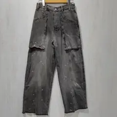 ZARA LOOSE ミッドライズデニムパンツ EUR34 USA2 MEX24