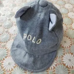 【未使用】POLO 耳付きデニムキャップ　42cm