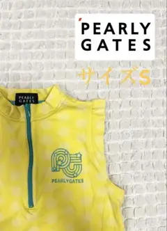【美品❣️】PEARLY GATES ノースリーブポロシャツ 1 イエロー　S-M