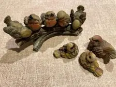 スズメの置物 セット
