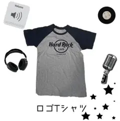 Hard Rock Cafe Tシャツ Sサイズ グレー/ネイビー