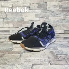 Reebok リーボック フューリーライト黒紫 ローカット スニーカー 靴 24